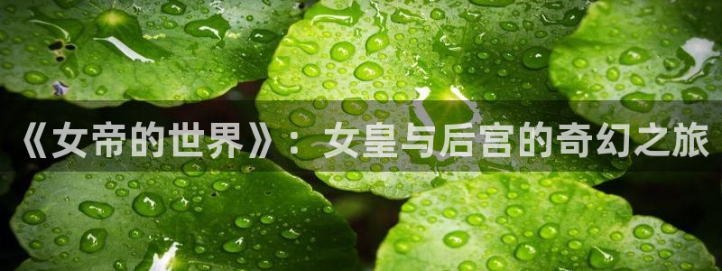 虫虫漫画羞羞：《女帝的世界》：女皇与后宫的奇幻之旅